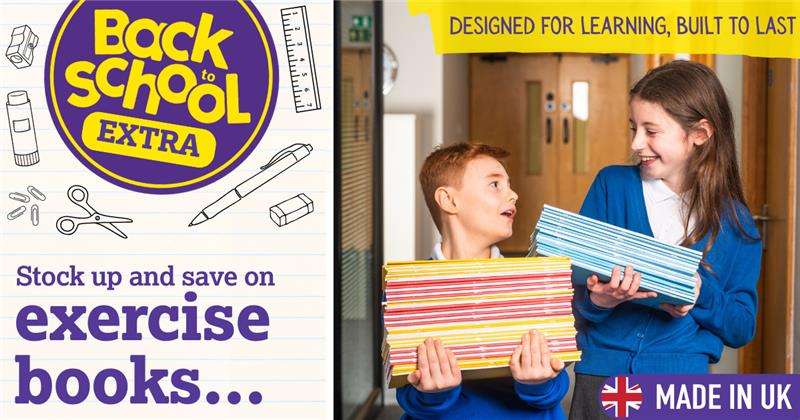 YPO Back to school - Stock up and save on exercise books...
