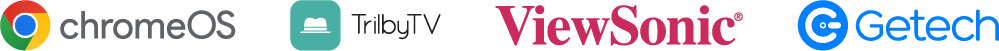 ChromeOS-TrilbyTV-ViewSonic-Getech-logos