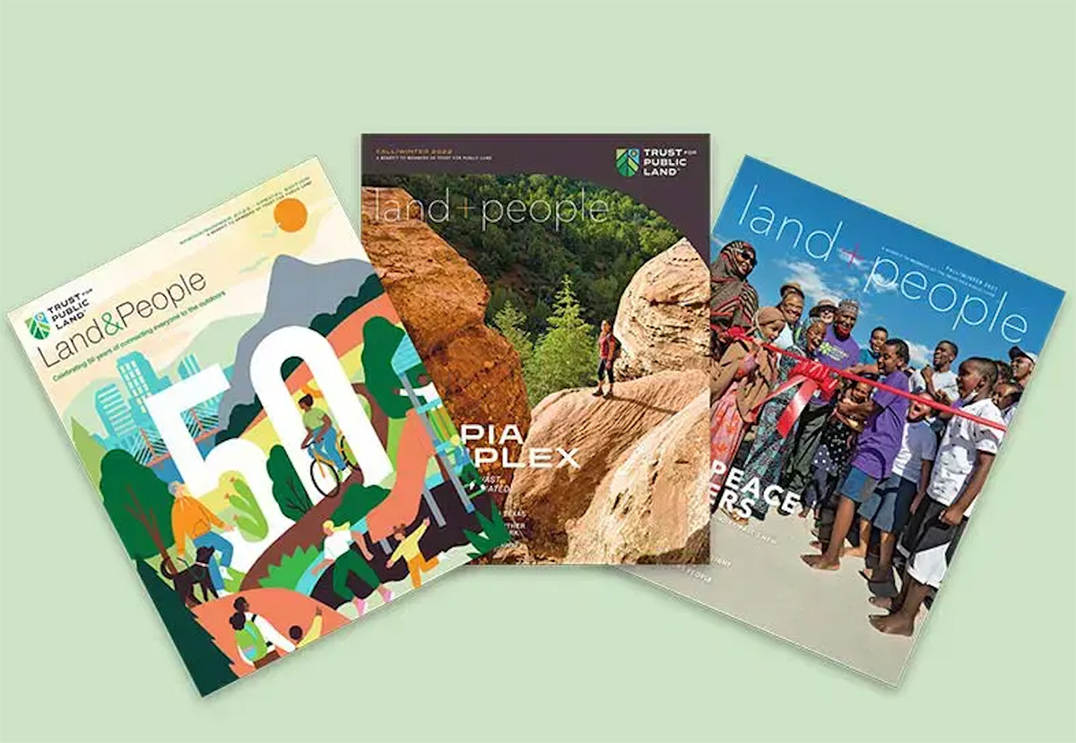 Land&People magazine cover images