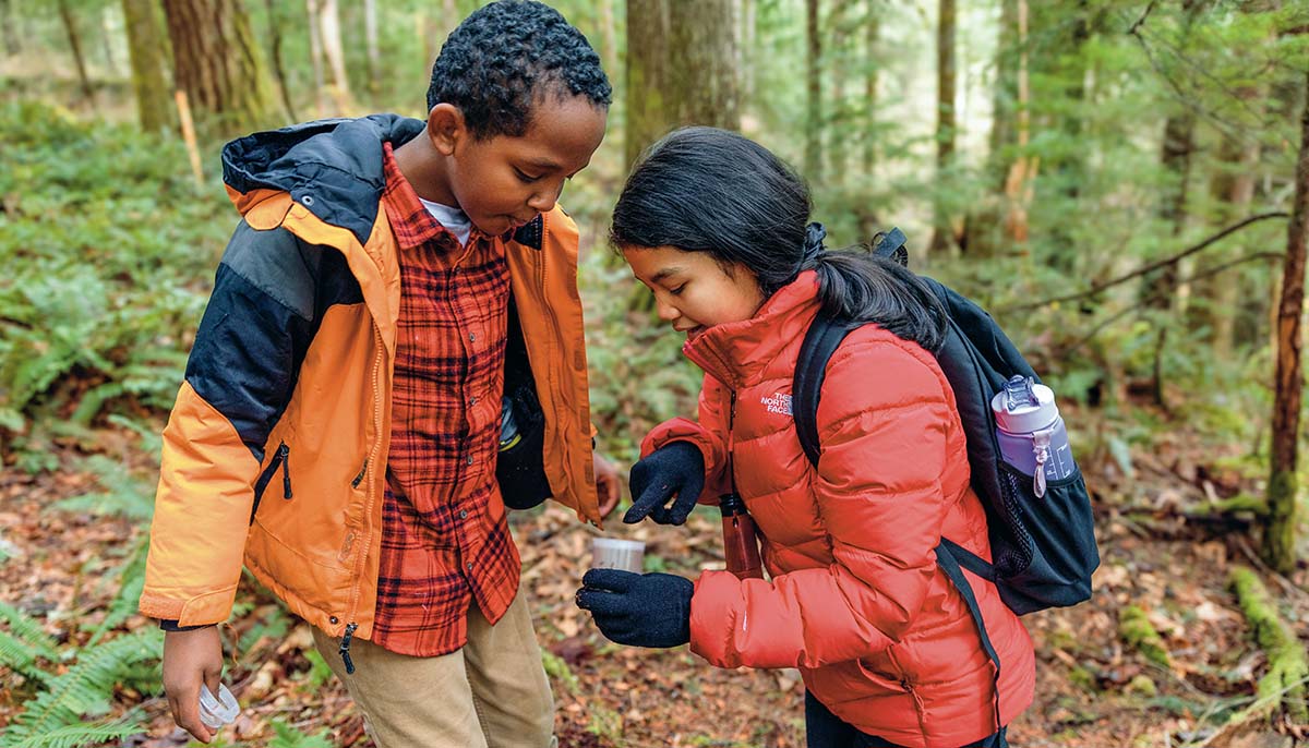 Children at Waskowitz Outdoor Education Center in Washington