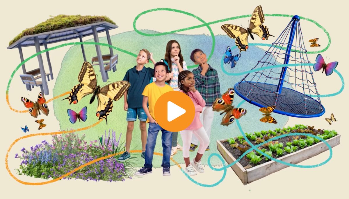 Kids imagine a new schoolyard.
