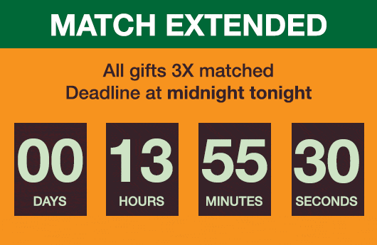 Countdown Clock: 14 hours to midnight.