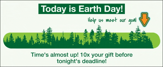 Today is Earth Day! Help us meet our goal. 